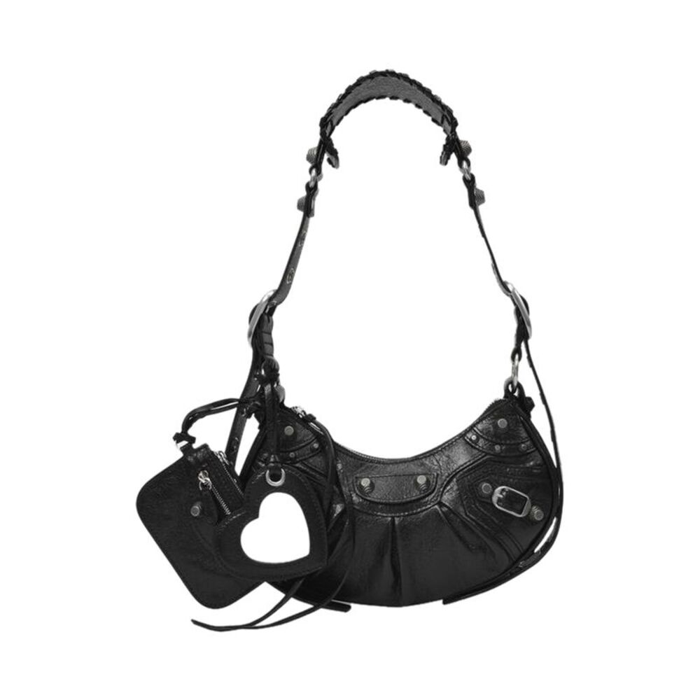 Cagole Shoulder Xs Bag - Balenciaga -  Black - Leather - Picture 2 of 8